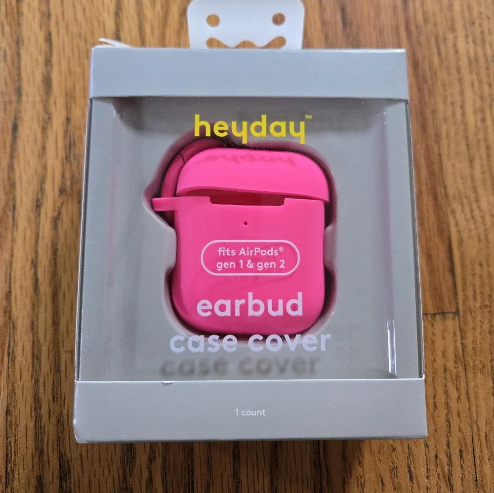 heyday Pink Earbud Case Cover